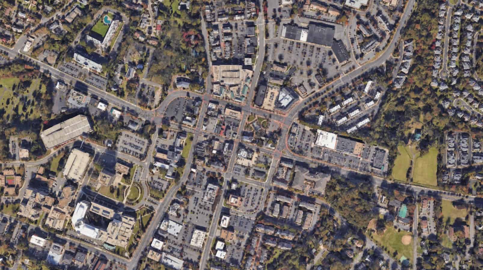 Google Earth Image - parking in fairfax